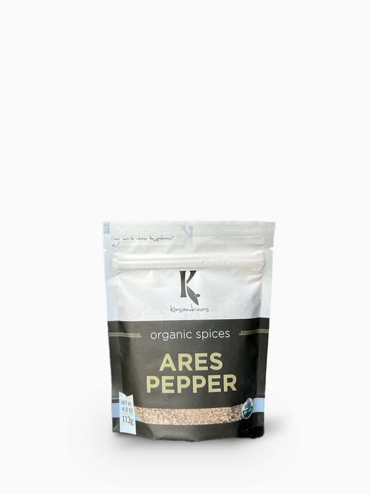 Kasandrinos Spice Variety Pack (3) - Ares Pepper Blend, Zeus Blend and Greek Sea Salt