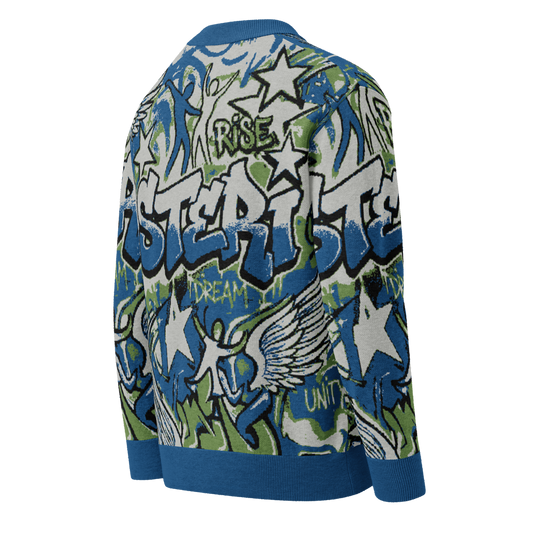 Knitted cardigan - Unisex Asteri Grafitti