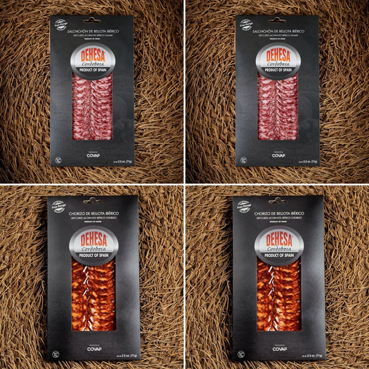 Dehesa Cordobesa® Chorizo and Salchichón de Bellota Ibérico 4 Pack (Andalucia), Spain