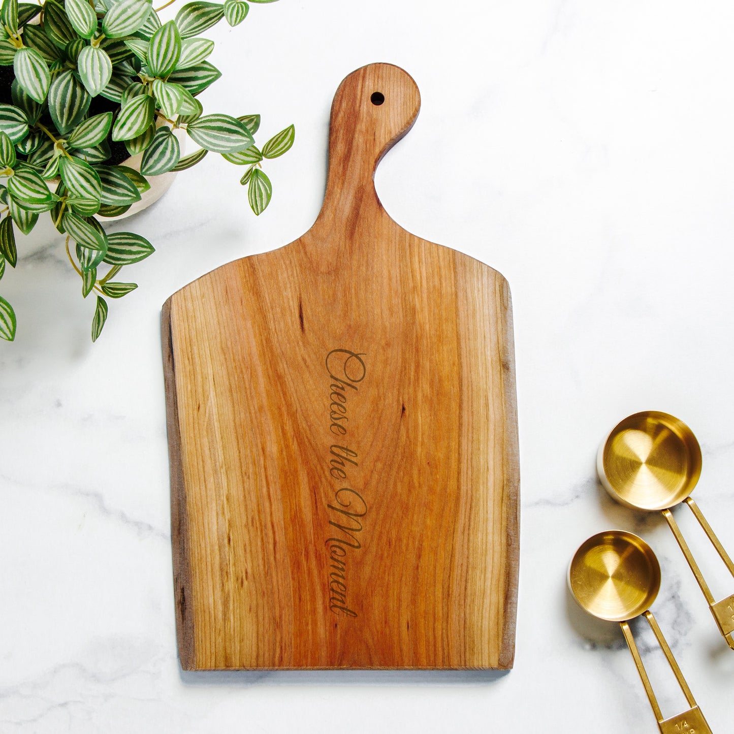 Cheese the Moment - Live Edge Artisan Wood Serving Board by Asteri Home