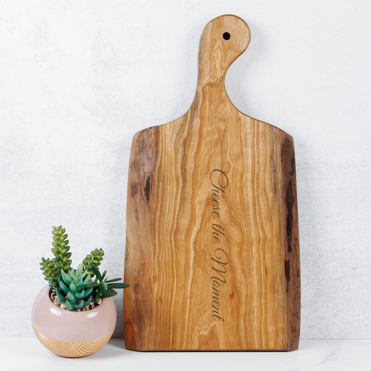 Cheese the Moment - Live Edge Artisan Wood Serving Board by Asteri Home
