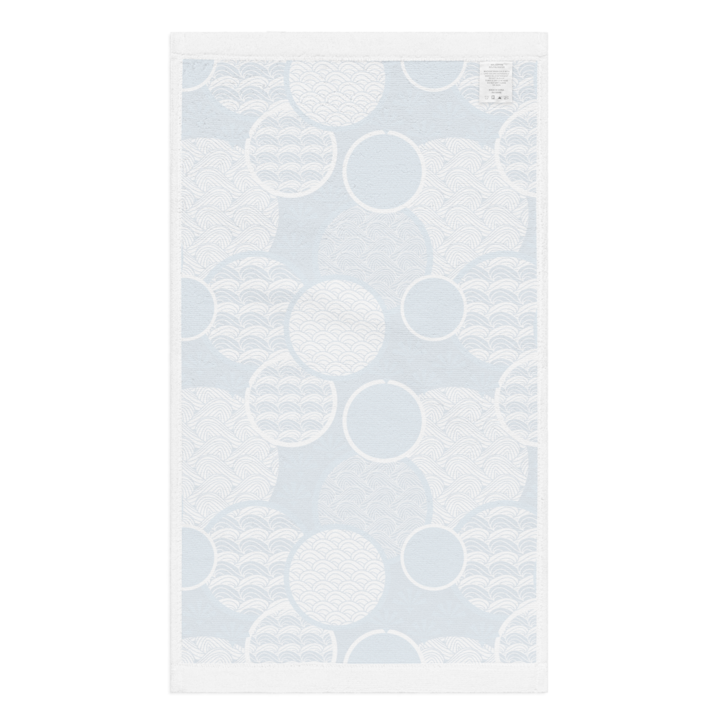 Blue Geometric - Hand towel