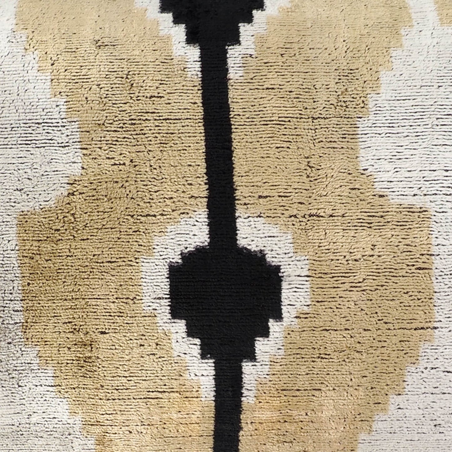 Kisses Silk Velvet Ikat Throw Pillow, 16" X 24"