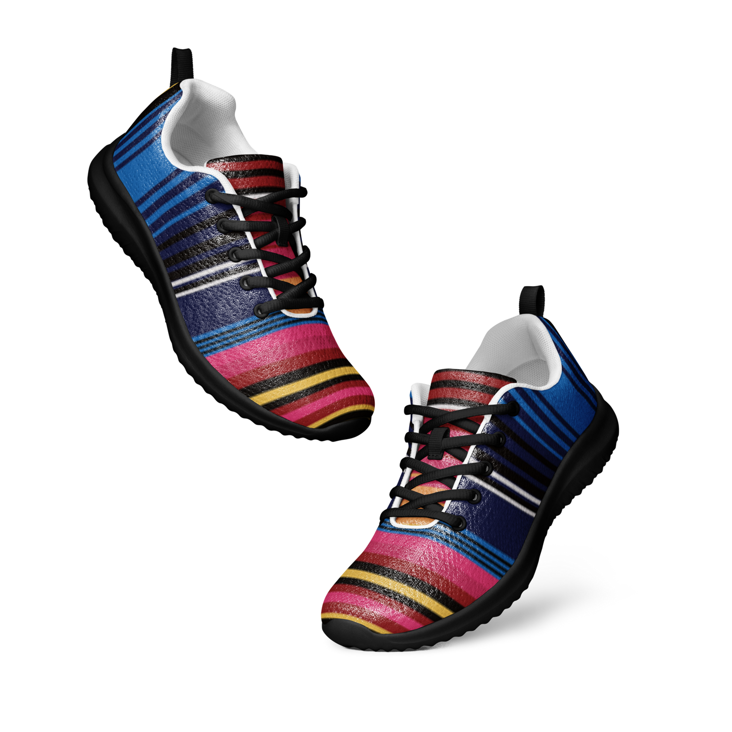 Relaxed fit knitted crew neck sweater - Stripe Thunder