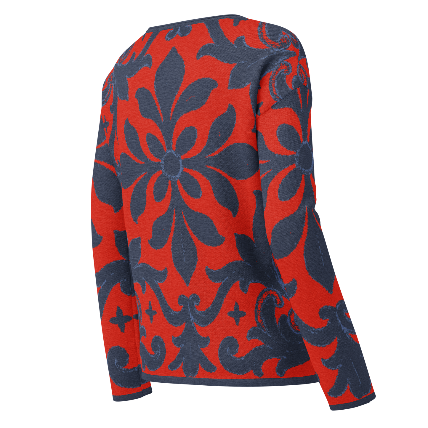 Women's straight bottom knitted sweater - Italian Christmas